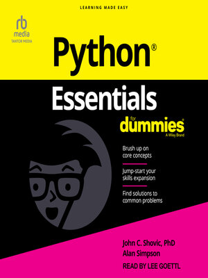 cover image of Python Essentials For Dummies